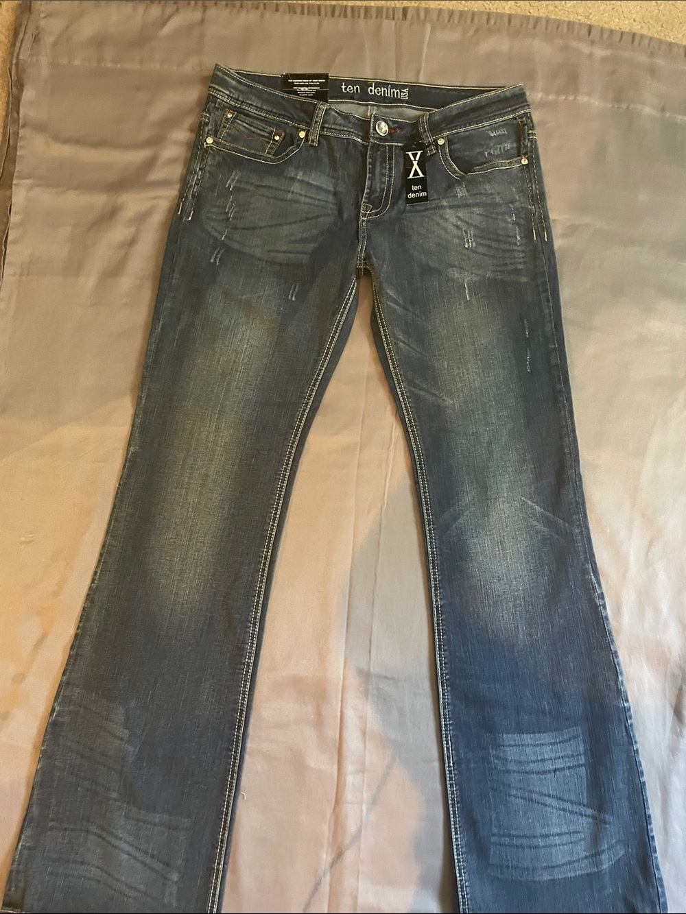 X Ten Denim Women's Dark Blue Flare Jeans NWT!